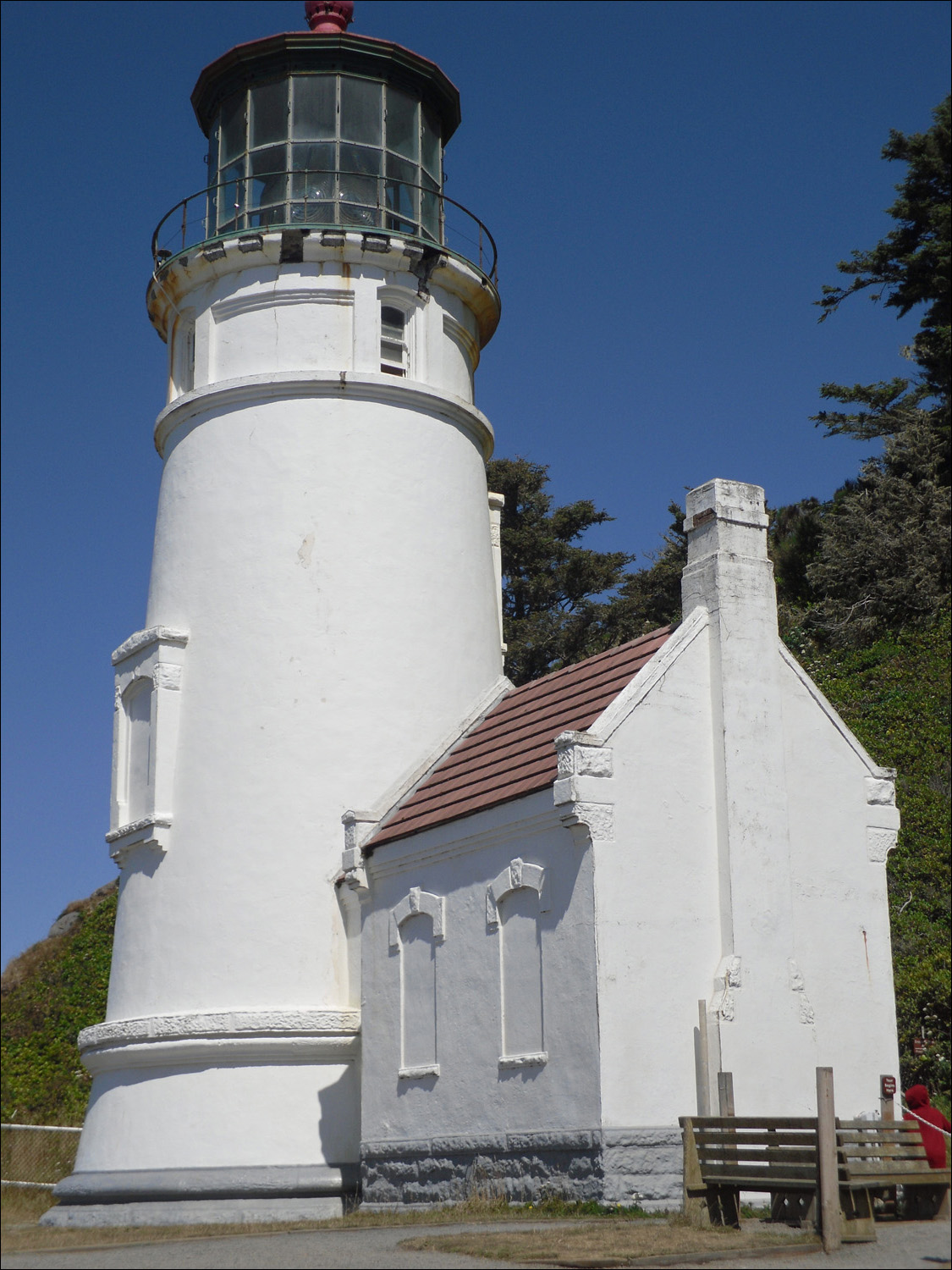 Yachats, OR- Photos taken at Heceta Lighthouse-future renovation will open windows & patch weak spots